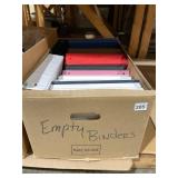 ASSORTED OFFICE BINDERS, VARIOUS COLORS, SIZES,