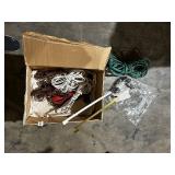 ASSORTED ELECTRICAL CORDS, EXTENSION CABLES,