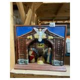 VTG ROYAL ELECTRIC MUSICAL ILLUMINATED NATIVITY
