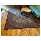 LARGE AREA RUG, TRADITIONAL PATTERN, RED AND