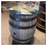 BARREL AND GLASS TABLE TOP 28" ROUND