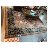 TRADITIONAL STYLE AREA RUG, WOOL PILE, FLORAL