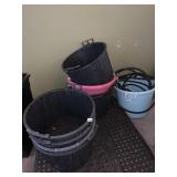 PLASTIC UTILITY BUCKETS, MOLDED HANDLES, INCLUDES