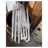 CLEAR PLASTIC UMBRELLAS, J-HOOK HANDLES,