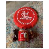 RED RIBBON POP METAL SIGN, PRINCE ALBERT TOBACCO