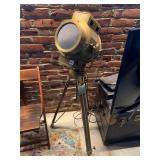 NAUTICAL STYLE BRASS SEARCHLIGHT, ADJUSTABLE