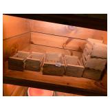 WOODEN CRATES, SLATTED CONSTRUCTION, STACKABLE,