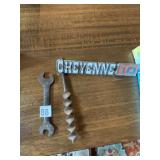 CHEVY CHEYENNE 10 TRUCK EMBLEM, METAL WRENCH,