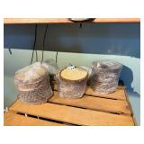 NATURAL WOOD SLICE COASTERS, BARK EDGES, BUBBLE