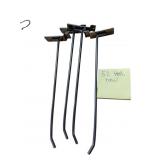 50 METAL PEGBOARD HOOKS, INDUSTRIAL STYLE MOUNTING