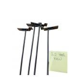 50 METAL PEGBOARD HOOKS, INDUSTRIAL STYLE MOUNTING