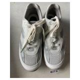SAS ATHLETIC SNEAKERS, WHITE AND SILVER MESH AND