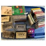 ASSORTED CHRISTMAS CASSETTE TAPES AND COMPACT
