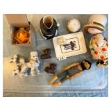 ASSORTED DECORATIVE CERAMICS, INCL STAFFORDSHIRE
