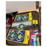 ASSORTED GARDEN SUPPLIES, TWIST TIES, NYLON CABLE