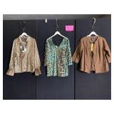 DENNIS BASSO SIGNATURE LEOPARD PRINT BLOUSE, JOAN