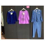 BOB MACKIE WEARABLE ART TOPS, VELVET AND KNIT