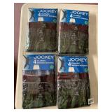 JOCKEY CLASSIC WOVEN BOXERS, SIZE L, 4 PACKS,