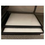 BLACK FRAMED LIGHT PANELS, TRANSLUCENT ACRYLIC