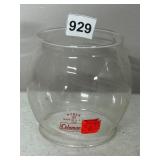 COLEMAN PYREX LANTERN GLOBE, CLEAR GLASS, MADE IN