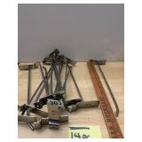 CHROME PLATED METAL PEG BOARD HOOKS, RETAIL