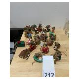 THE DANBURY MINT PUG DOG CHRISTMAS ORNAMENTS,