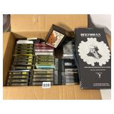 ASSORTED CASSETTE TAPES, READER
