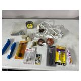 STANLEY POWERLOCK TAPE MEASURE, FOLDING KNIFE,