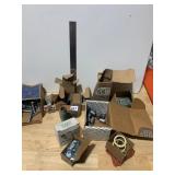 ASSORTED FASTENERS, BOLTS, NUTS, WASHERS, SCREWS,