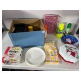 ASSORTED HOUSEHOLD SUPPLIES, PLASTIC FOOD