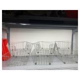 WIRE STORAGE BASKETS, STACKABLE DESIGN, METAL