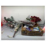 CHRISTMAS DECORATIVE SPRAYS, FEATHER STEMS,