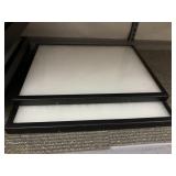 SQUARE LIGHT FIXTURE DIFFUSER, BLACK FRAME,