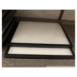 SQUARE LIGHT FIXTURE DIFFUSER, BLACK FRAME,