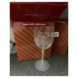 AVON GIFT COLLECTION HUMMINGBIRD CRYSTAL GOBLETS,