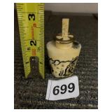 CARVED BONE SNUFF BOTTLE, FIGURAL SCENE,