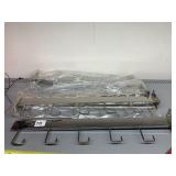 CHROME-PLATED METAL WALL-MOUNTED DISPLAY RACK,