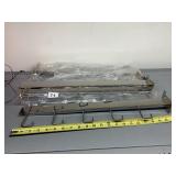 CHROME-PLATED METAL WALL-MOUNTED DISPLAY RACK,