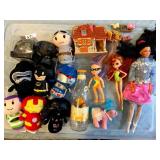 ASSORTED PLUSH FIGURES, STAR WARS, MARVEL,