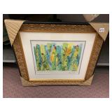 HENRY MILLER SIGNED PRINT, ABSTRACT FIGURATIVE