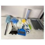 CLEANING TOOLS, INCLUDES FEATHER DUSTERS,