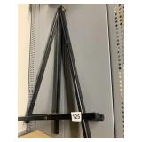 WOODEN TABLETOP EASEL, BLACK FINISH, ADJUSTABLE