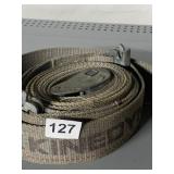 HEAVY-DUTY CARGO STRAP, WEBBED NYLON, METAL