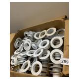 CENTRAL SPRINKLER ESCUTCHEON PLATES, WHITE