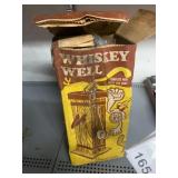 POYNTER PRODUCTS WHISKEY WELL DISPENSER, WOODEN