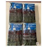 JOCKEY BOYS CLASSIC WOVEN BOXERS, SIZE LARGE, 4