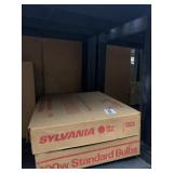 SYLVANIA 100W STANDARD LIGHT BULBS, BULK CASE.