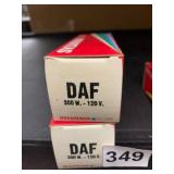 SYLVANIA DAF 300W LIGHT BULBS, PAIR.