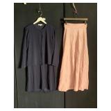 ELLIOTT LAUREN NAVY BUTTON-FRONT TOP, PINK