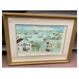 WILL MOSER, LIMITED EDITION PRINT, HARBOR SCENE